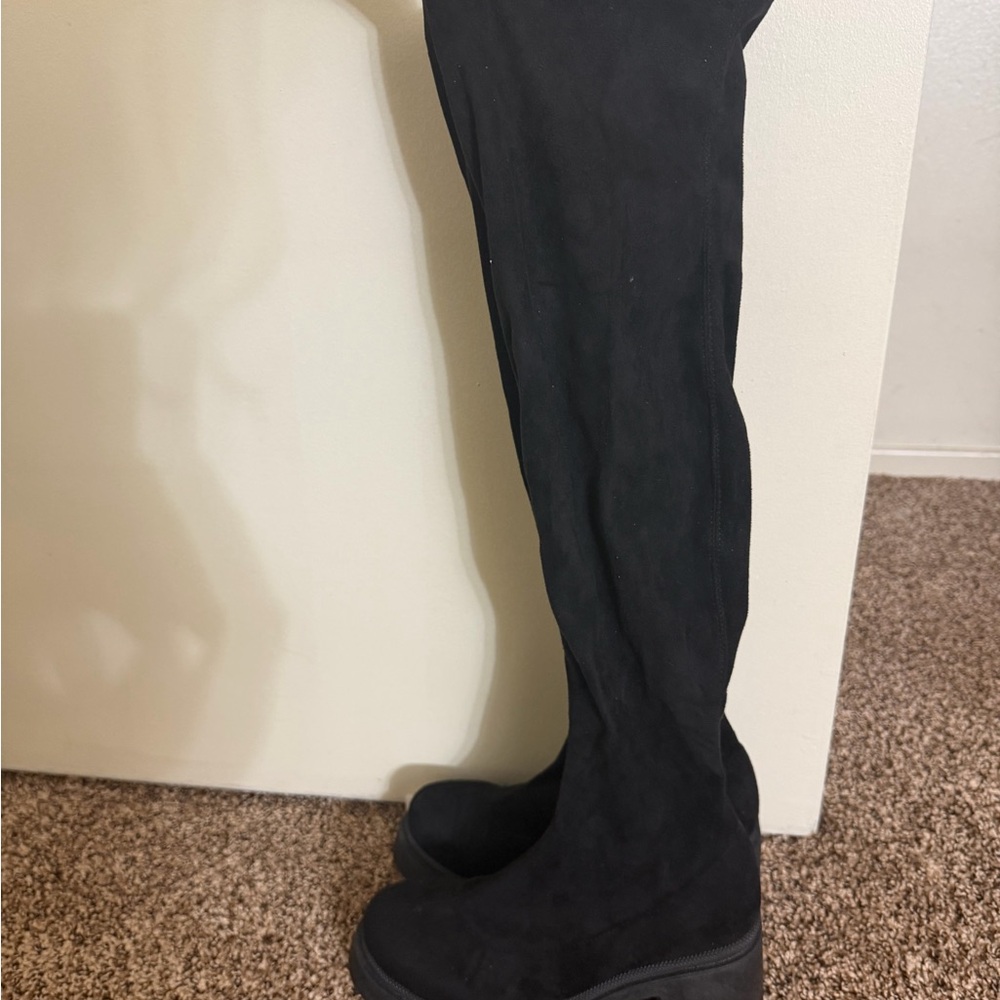 Black Over-the-Knee Women's Boots